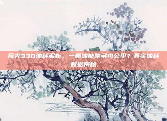 风光330油耗解析，一箱油能跑多少公里？真实油耗数据揭秘
