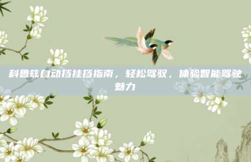 科鲁兹自动挡挂挡指南，轻松驾驭，体验智能驾驶魅力