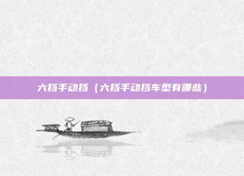 六挡手动挡(六挡手动挡车型有哪些)