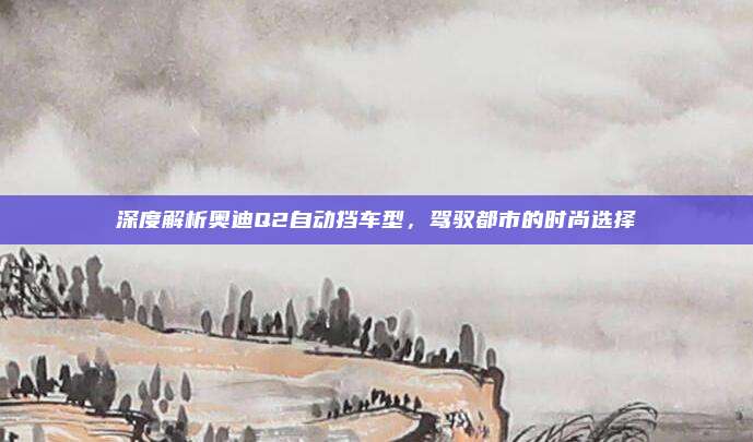 深度解析奥迪Q2自动挡车型，驾驭都市的时尚选择