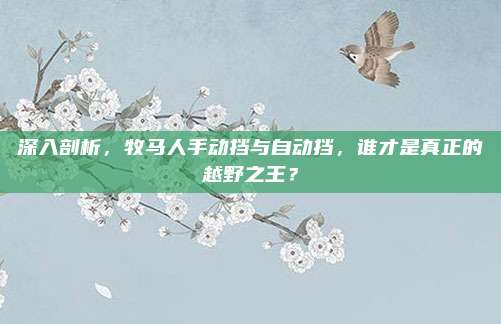 深入剖析,牧马人手动挡与自动挡,谁才是真正的越野之王?