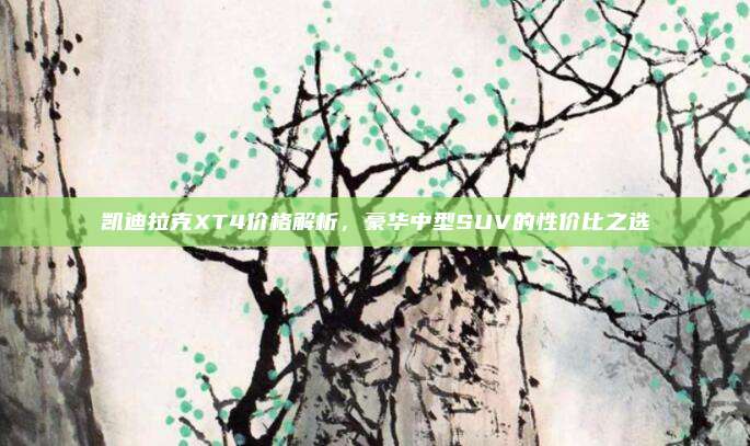 凯迪拉克XT4价格解析,豪华中型SUV的性价比之选