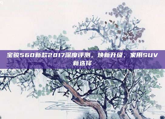 宝骏560新款2017深度评测，焕新升级，家用SUV新选择