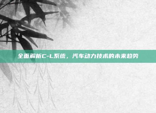 全面解析C-L系统,汽车动力技术的未来趋势