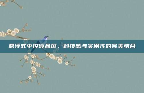 悬浮式中控液晶屏，科技感与实用性的完美结合