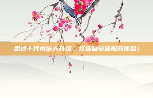 思域十代内饰大升级，打造自豪座舱新体验！