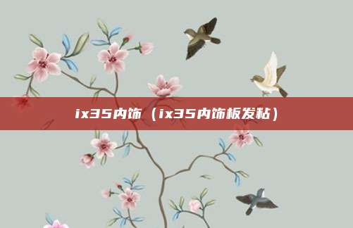 ix35内饰（ix35内饰板发粘）
