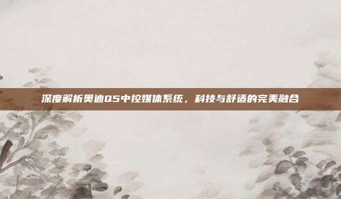 深度解析奥迪Q5中控媒体系统,科技与舒适的完美融合