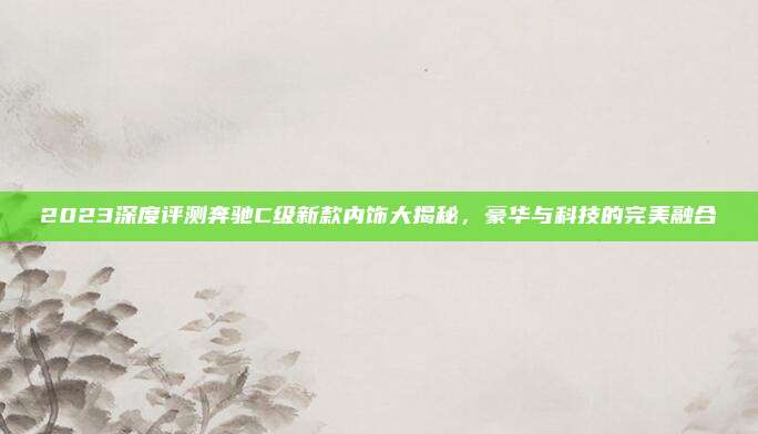 2023深度评测奔驰C级新款内饰大揭秘，豪华与科技的完美融合