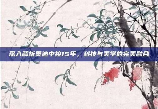 深入解析奥迪中控15年,科技与美学的完美融合