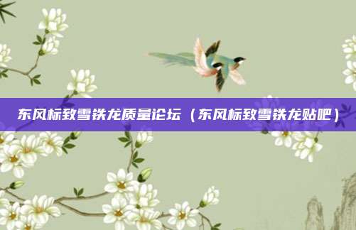 东风标致雪铁龙质量论坛（东风标致雪铁龙贴吧）