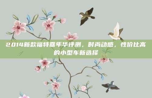 2014新款福特嘉年华评测，时尚动感，性价比高的小型车新选择