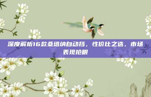 深度解析16款桑塔纳自动挡,性价比之选,市场表现抢眼