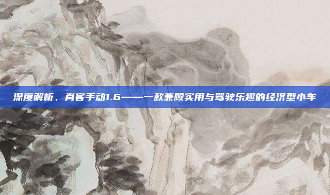 深度解析，肖客手动1.6——一款兼顾实用与驾驶乐趣的经济型小车