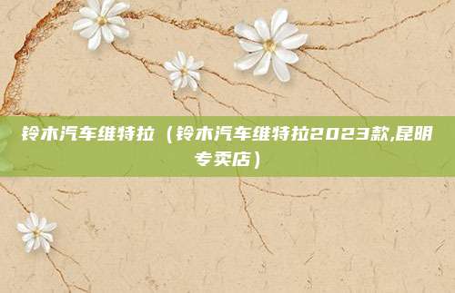铃木汽车维特拉（铃木汽车维特拉2023款,昆明专卖店）