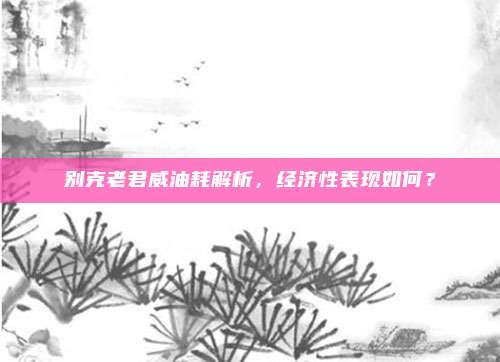 别克老君威油耗解析,经济性表现如何?