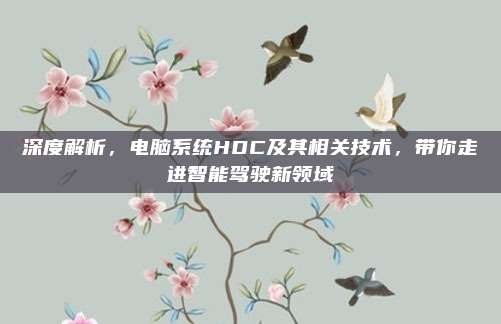 深度解析，电脑系统HDC及其相关技术，带你走进智能驾驶新领域