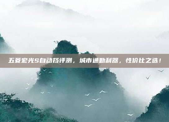 五菱宏光S自动挡评测，城市通勤利器，性价比之选！