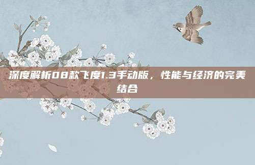 深度解析08款飞度1.3手动版,性能与经济的完美结合
