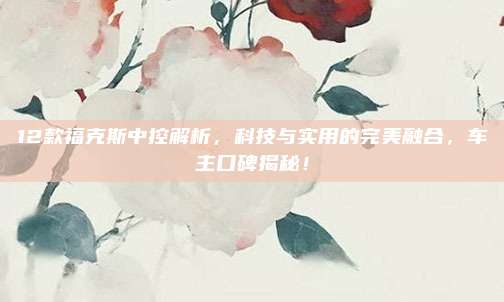 12款福克斯中控解析,科技与实用的完美融合,车主口碑揭秘!