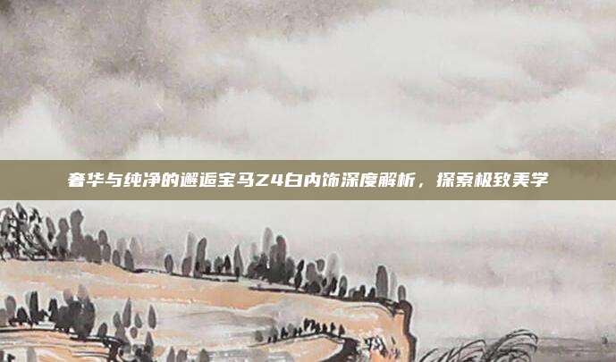 奢华与纯净的邂逅宝马Z4白内饰深度解析,探索极致美学