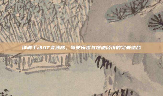 详解手动AT变速器,驾驶乐趣与燃油经济的完美结合
