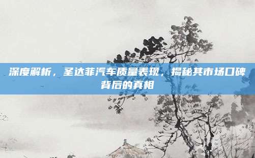 深度解析,圣达菲汽车质量表现,揭秘其市场口碑背后的真相