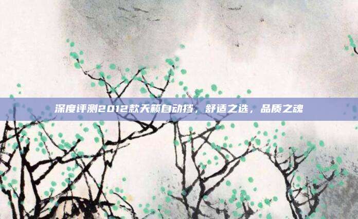 深度评测2012款天籁自动挡，舒适之选，品质之魂