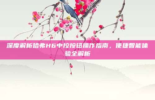 深度解析哈弗H6中控按钮操作指南，便捷智能体验全解析