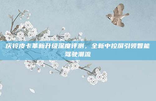 庆铃皮卡革新升级深度评测，全新中控屏引领智能驾驶潮流