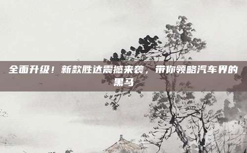 全面升级！新款胜达震撼来袭，带你领略汽车界的黑马