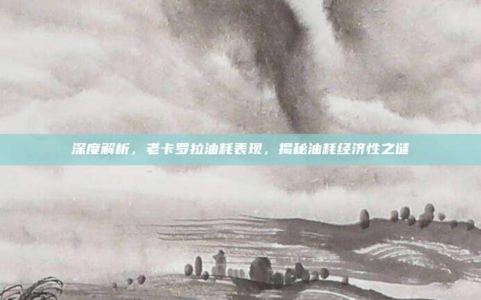 深度解析,老卡罗拉油耗表现,揭秘油耗经济性之谜