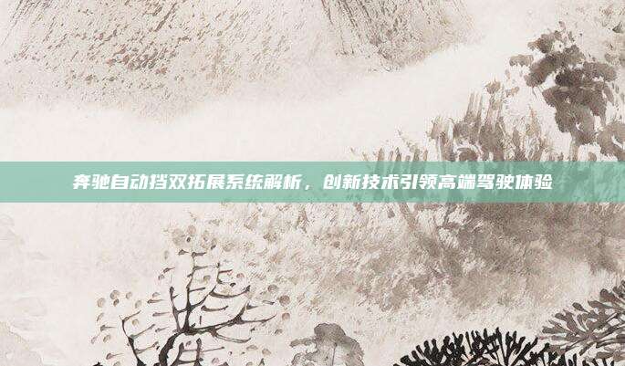 奔驰自动挡双拓展系统解析,创新技术引领高端驾驶体验