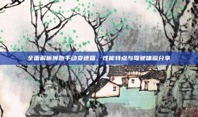 全面解析狮跑手动变速箱，性能特点与驾驶体验分享