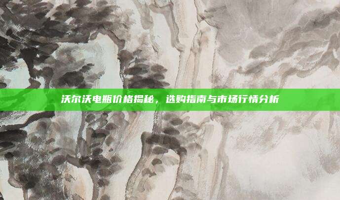 沃尔沃电瓶价格揭秘，选购指南与市场行情分析