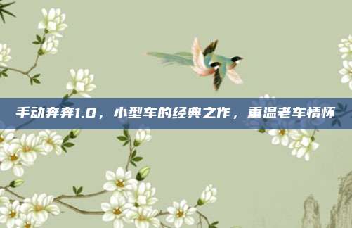 手动奔奔1.0，小型车的经典之作，重温老车情怀