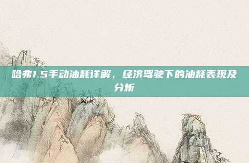 哈弗1.5手动油耗详解，经济驾驶下的油耗表现及分析