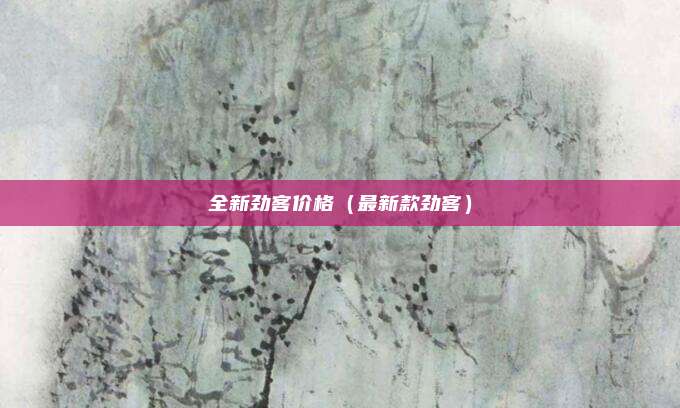 全新劲客价格（最新款劲客）