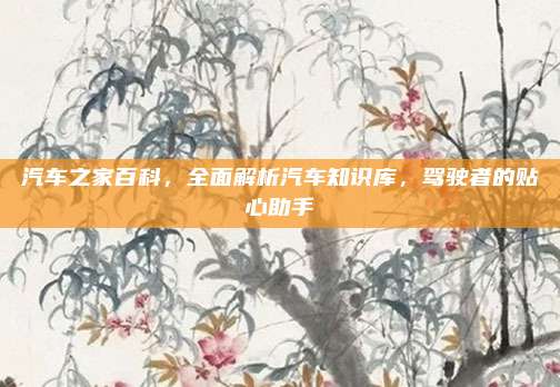 汽车之家百科,全面解析汽车知识库,驾驶者的贴心助手