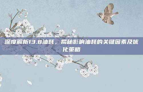 深度解析13.8油耗，揭秘影响油耗的关键因素及优化策略