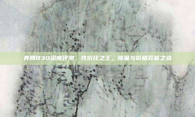 奔腾B30深度评测,性价比之王,质量与价格双赢之选