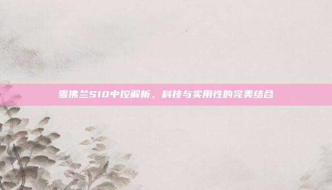 雪佛兰S10中控解析,科技与实用性的完美结合