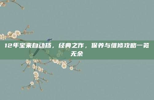 12年宝来自动挡，经典之作，保养与维修攻略一览无余
