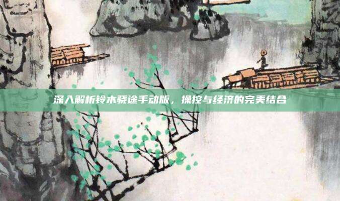 深入解析铃木骁途手动版，操控与经济的完美结合
