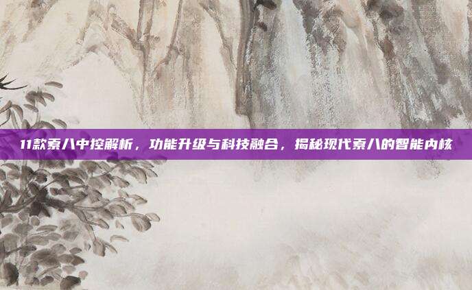 11款索八中控解析,功能升级与科技融合,揭秘现代索八的智能内核