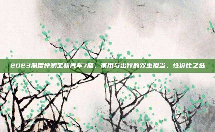 2023深度评测宝骏汽车7座,家用与出行的双重担当,性价比之选