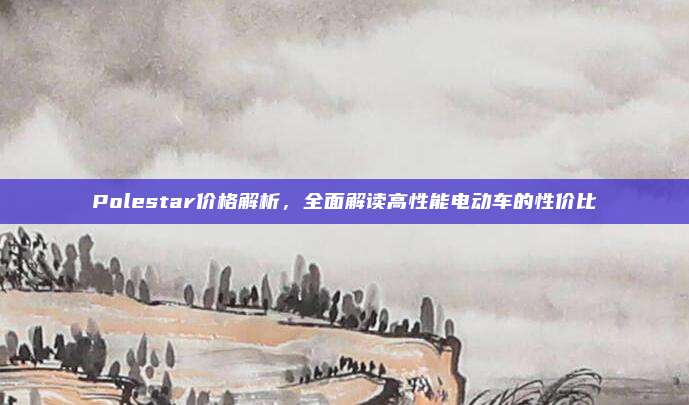Polestar价格解析,全面解读高性能电动车的性价比