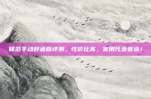 锋范手动舒适版评测,性价比高,家用代步首选!