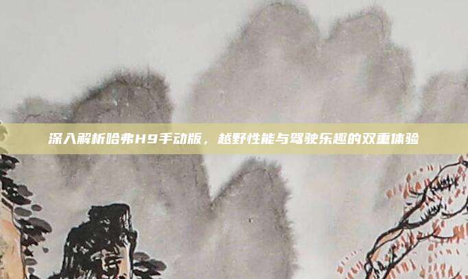 深入解析哈弗H9手动版,越野性能与驾驶乐趣的双重体验