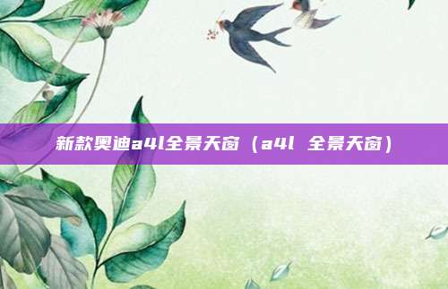 新款奥迪a4l全景天窗（a4l 全景天窗）